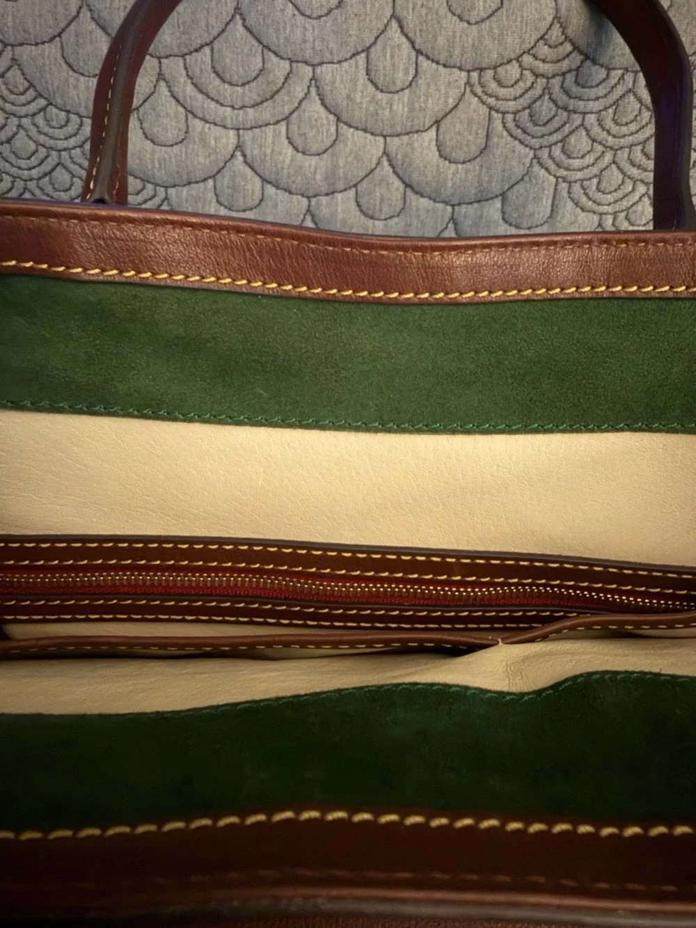 Dooney & Bourke Florentine Vacchetta LeatherTote Bag with Brass Hardware - Picture 12 of 12